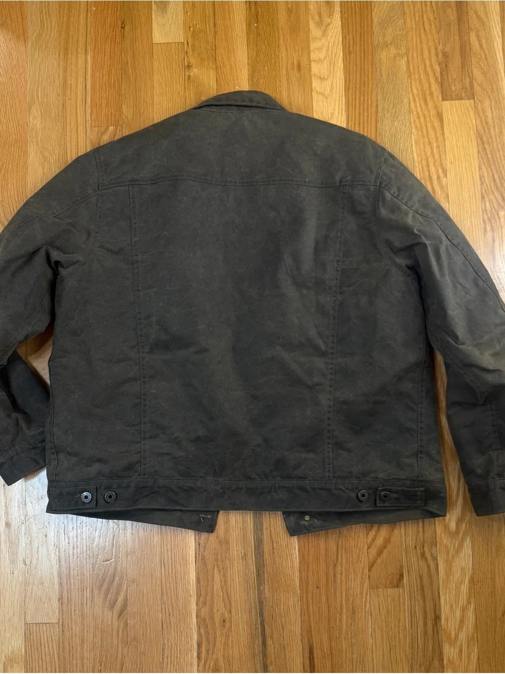 Flint and Tinder Men's Waxed Wool Lined Trucker Jacket - Picture 6 of 8